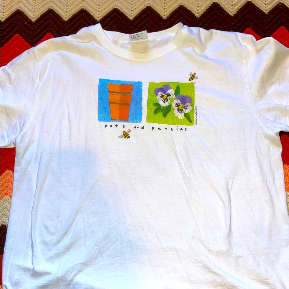 🍂 Vntg. Pots&Pansies Tee